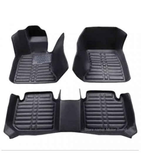 طقم دواسات تويوتا كورولا 2005  للسيارة 3 قطع - اسود