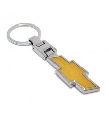 ميداليه مفاتيح سياره شيفروليه  من المعدن المطلى نيكل لامع لوجو على الوجهين