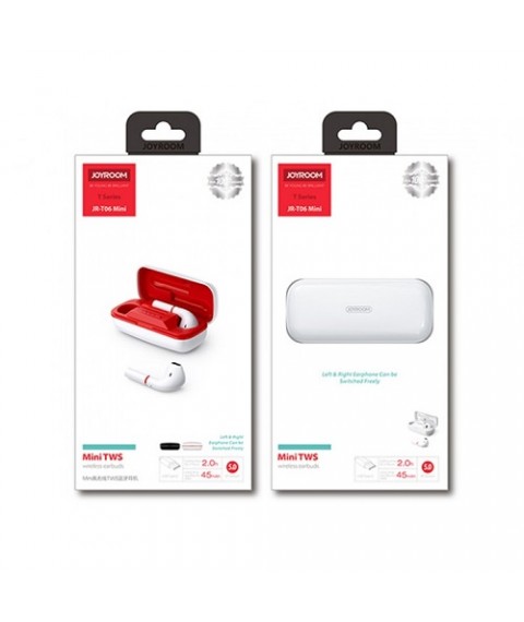 سماعه موبايل    Earbuds Bluetooth JOYROOM JR-T06 Mini   JR-T06MINI
