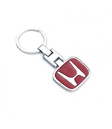 ميداليه مفاتيح سياره هوندا من المعدن المطلى نيكل لامع لوجو على الوجهين