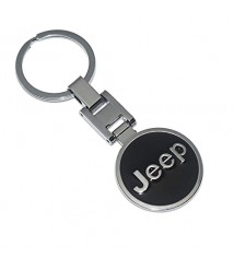 ميداليه مفاتيح سياره جيب من المعدن المطلى نيكل لامع لوجو على الوجهين