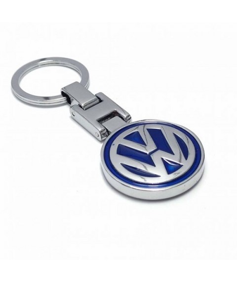 ميداليه مفاتيح سياره فوليكس من المعدن المطلى نيكل لامع لوجو على الوجهين