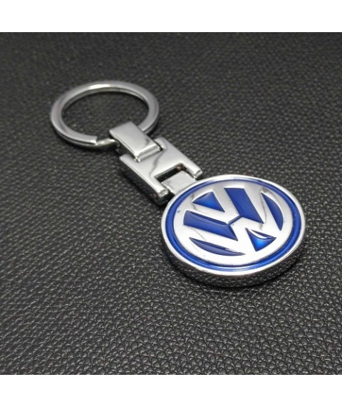 ميداليه مفاتيح سياره فوليكس من المعدن المطلى نيكل لامع لوجو على الوجهين