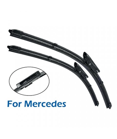 شفرات المساحات لسيارة مرسيدس بينزن في الزجاج الأمامي 