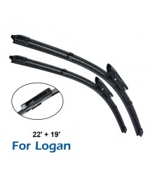 شفرات المساحات لسيارة رينو لوجان في الزجاج الأمامي 