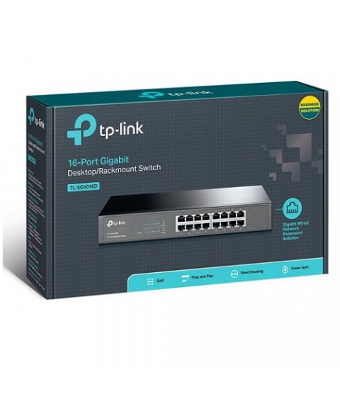 Switch 16 ports TP-Link (SG1016D) Metal  TL-SG1016D سويتش تي بي لينك