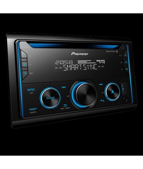 كاسيت بلوتوث للسيارة بمنفذ يو اس بي وايه يو اكس من بايونير FH-S525BT‎‎