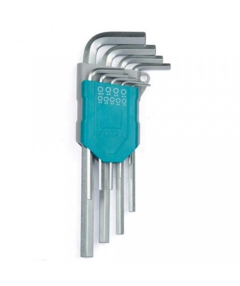 طقم 9 قطع مفتاح النكيه سداسي متعدد المقاسات من توتال THT106191