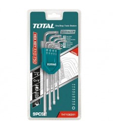 طقم 9 قطع مفتاح النكيه نجمة متعدد المقاسات توتال THT106391