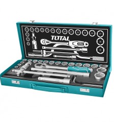 طقم لقم 24 قطعه نص بوصه من توتال THT141253