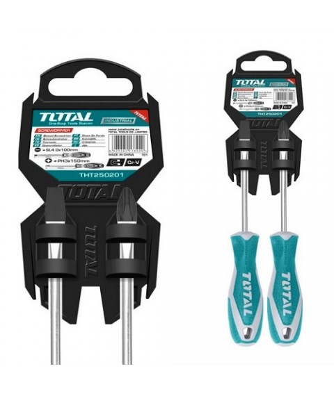 طقم مفك قطعتين من توتال  THT250201