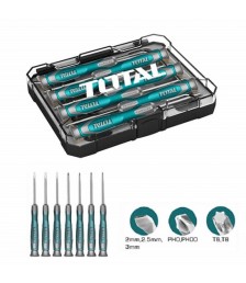 طقم مفك إلكترتونيات 7 قطع من توتال  THT250726