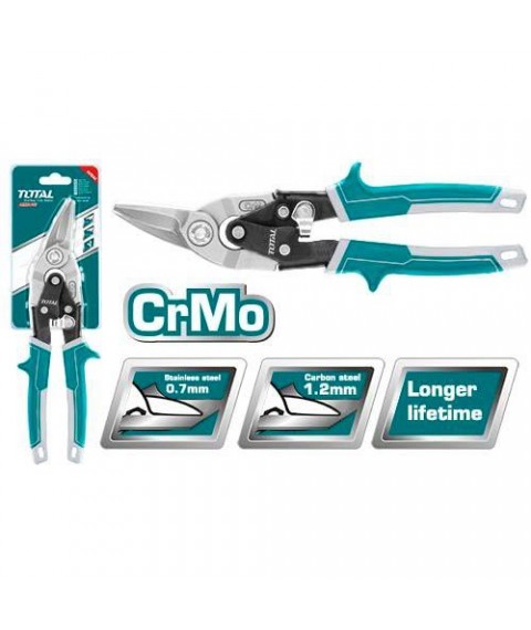 مقص صاج 10 بوصه شمال يد كاوتش من توتال THT521106