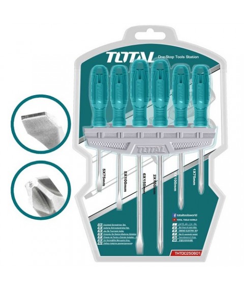  طقم مفك 6 قطع من توتال THTDC250601