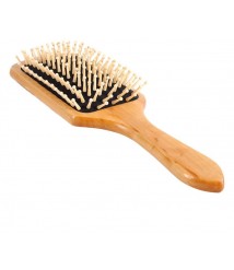 فرشاة شعر خشب لون اسود