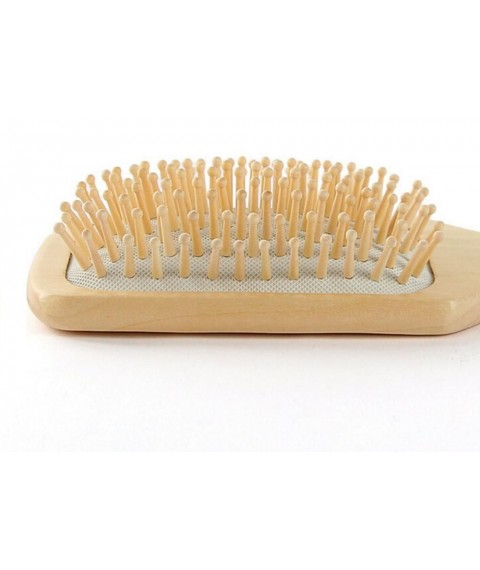  مشط تدليك خشبي صغير الحجم ومريح للرأس ، مشط فرشاة شعر من الخشب الطبيعي