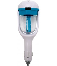 فواحة ومرطب سيارة يعمل باللمس مع منفذ يو اس بي للشحن,ابيض/ازرق