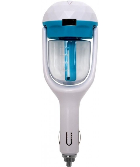 فواحة ومرطب سيارة يعمل باللمس مع منفذ يو اس بي للشحن,ابيض/ازرق