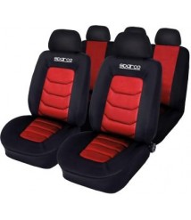 سباركو غطاء لمقعد السيارة - احمر/اسود