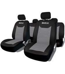 سباركو غطاء لمقعد السيارة - اسود/رمادي