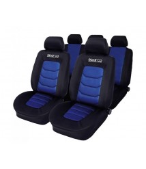 سباركو غطاء لمقعد السيارة - أزرق/اسود