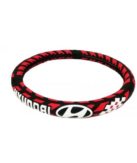 جراب دريكسيون سيلكون  اسود واحمر  لسيارة هيونداى