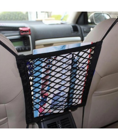 شبكة تخزين بين المقعدين ومنظم ومانع عبور الحيوانات الاليفة للمقاعد الامامية