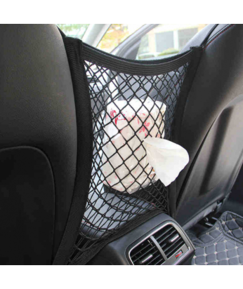 شبكة تخزين بين المقعدين ومنظم ومانع عبور الحيوانات الاليفة للمقاعد الامامية