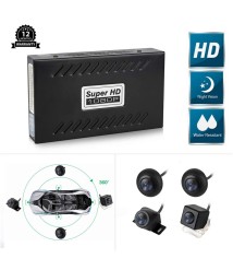  كاميرا مراقبة DVR بنظام عين الطيور للسيارة بعرض قمر صناعي 360 درجة يونيفرسال  لجميع السيارات