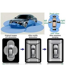  كاميرا مراقبة DVR بنظام عين الطيور للسيارة بعرض قمر صناعي 360 درجة يونيفرسال  لجميع السيارات