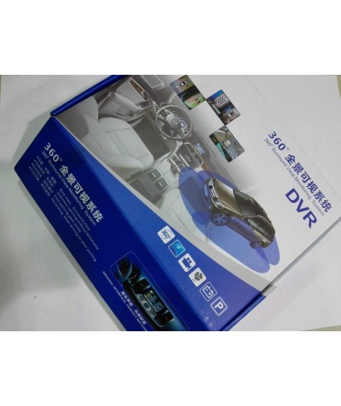  كاميرا مراقبة DVR بنظام عين الطيور للسيارة بعرض قمر صناعي 360 درجة يونيفرسال  لجميع السيارات