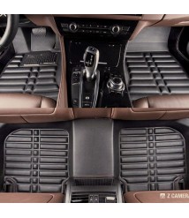 طقم دواسات5D هيونداى اكسنت 2006:2009 للسيارة 3 قطع - اسود