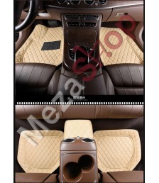 دواسات 7D لجميع انواع السيارات يونيفرسال خمس قطع - لون بيج