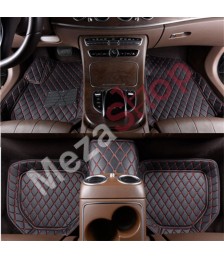 دواسات 7D لجميع انواع السيارات يونيفرسال خمس قطع - لون اسود 