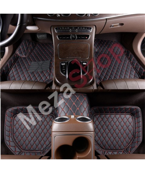 دواسات 7D لجميع انواع السيارات يونيفرسال خمس قطع - لون اسود 