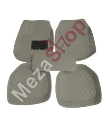 دواسات 7D لجميع انواع السيارات يونيفرسال خمس قطع -رمادي