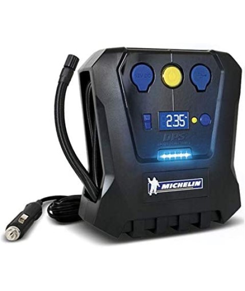 ميشلان منفاخ ديجيتال لاطارات السيارات 120PSI - اسود