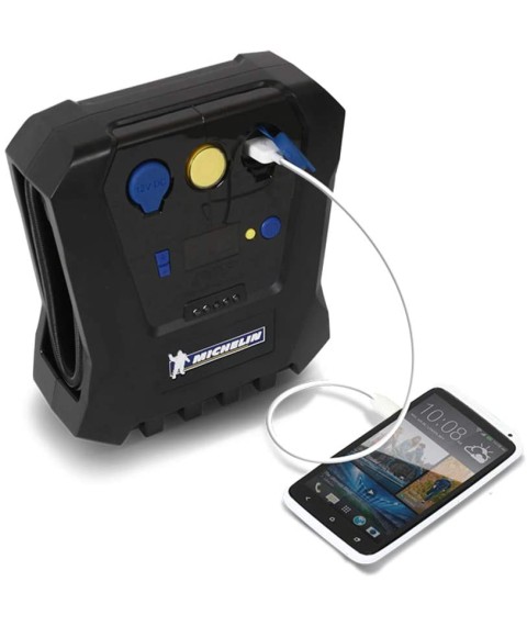 ميشلان منفاخ ديجيتال لاطارات السيارات 120PSI - اسود