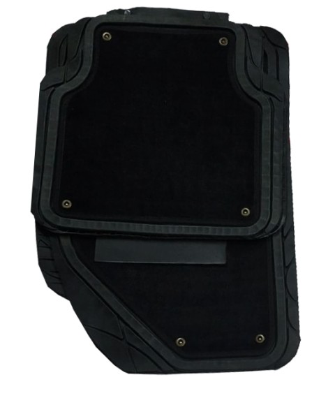 -طقم دواسات جلد * موكيت 9 قطع للسيارة- اسود