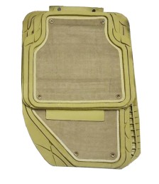 -طقم دواسات جلد * موكيت 9 قطع للسيارة- بيج