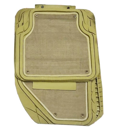 -طقم دواسات جلد * موكيت 9 قطع للسيارة- بيج