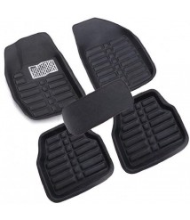 طقم دواسات ثري دي للسيارة 5 قطع - اسود