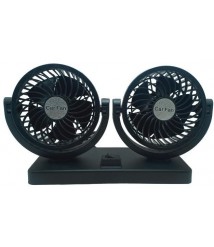 مروحة سيارة دبل فان تعمل علي ولاعة السيارة ذات هواء قوي