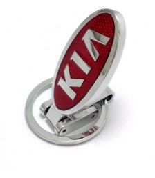 ميداليه مفاتيح سياره كيا من المعدن المطلى نيكل لامع لوجو على الوجهين