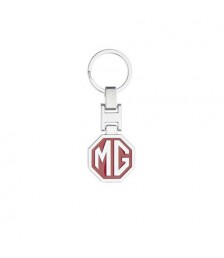 ميداليه مفاتيح سياره ام جي من المعدن المطلى نيكل لامع لوجو على الوجهين