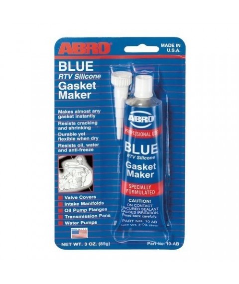 انبوبة سيليكون حرارى ازرق امريكى 85جم على كارت ابرو - 10-AB 