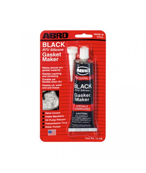 انبوبة سيليكون حرارى اسود امريكى 85جم على كارت ابرو - 12-AB 