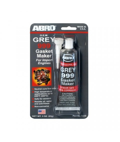 انبوبة سيليكون حرارى 999 رمادى امريكى 85جم على كارت ابرو  9-AB