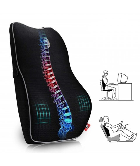 مسند ظهر ميموري فوم لتخفيف الآلام السفلية للمكاتب والسيارات مسند ظهر ميموري فوم لتخفيف الآلام السفلية للمكاتب والسيارات