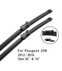 شفرات المساحات لسيارة بيجو 208 الزجاج الأمامي  